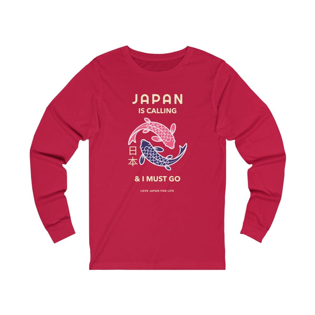 Japan Is Calling And I Must Go - V7 Unisex Long Sleeve Tee