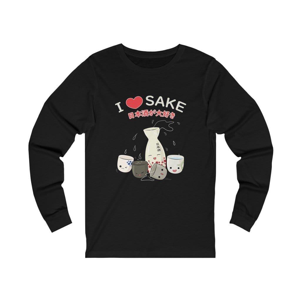 I Love Sake Unisex Long Sleeve Tee