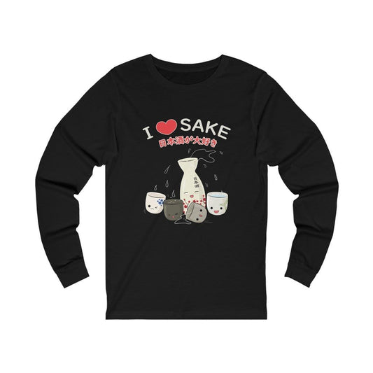 I Love Sake Unisex Long Sleeve Tee