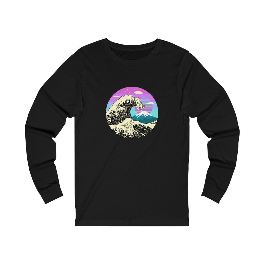 Great Wave Cyberpunk Unisex Long Sleeve Tee