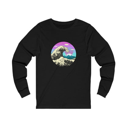 Great Wave Cyberpunk Unisex Long Sleeve Tee