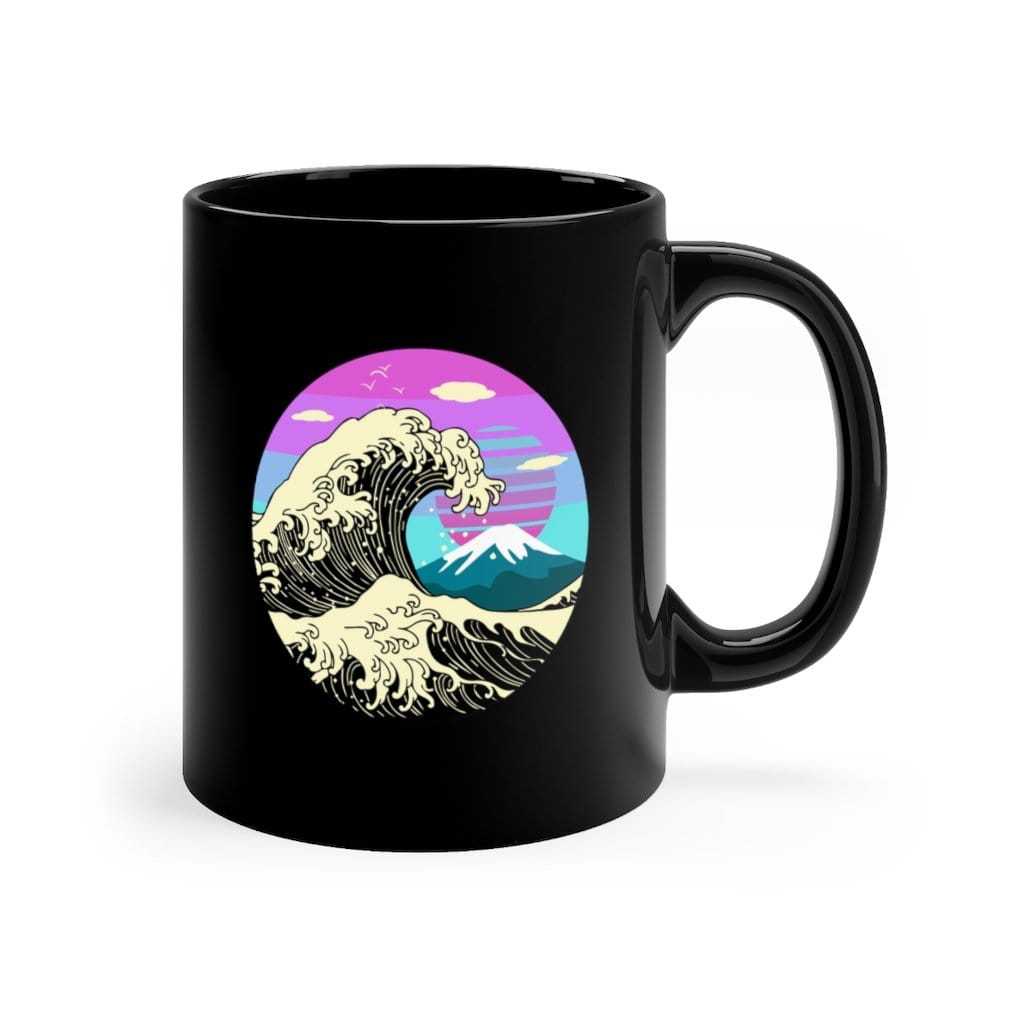Great Wave Cyberpunk Coffee Mug 11oz