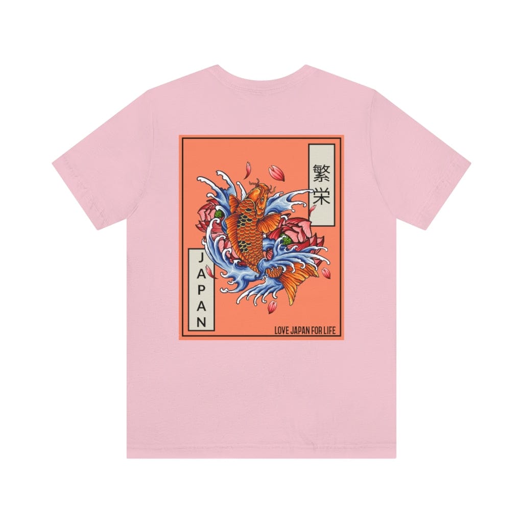 Japanese Prosperous Koi Unisex Tee (Back Print)