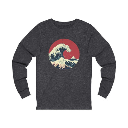 The Great Wave V2 Unisex Long Sleeve Tee