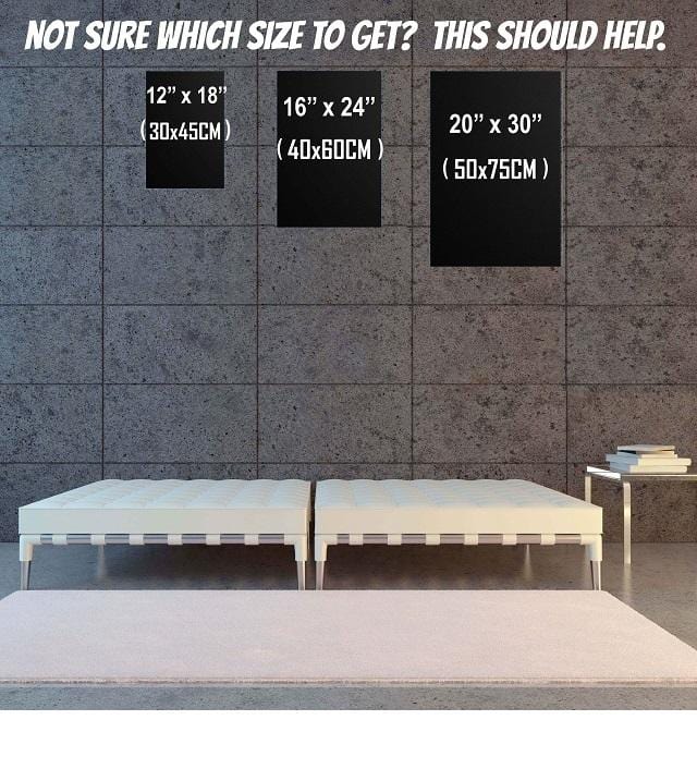 Famous Heroes Hanging Canvas Scroll